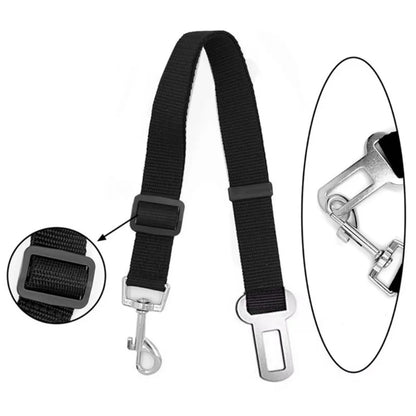 Dog Car Seat Belt Safety Protector Travel Pets Accessories Dog Leash Collar Breakaway Solid Car Harness