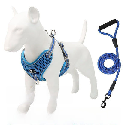 Adjustable Reflective Dog Harness Leash