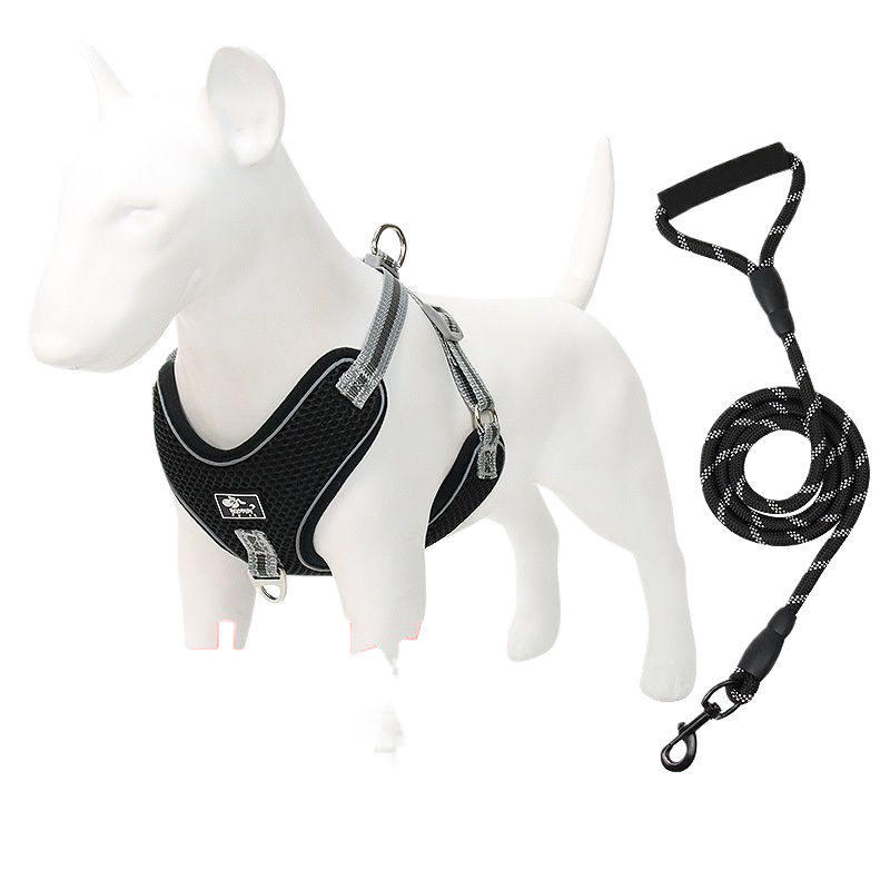 Adjustable Reflective Dog Harness Leash
