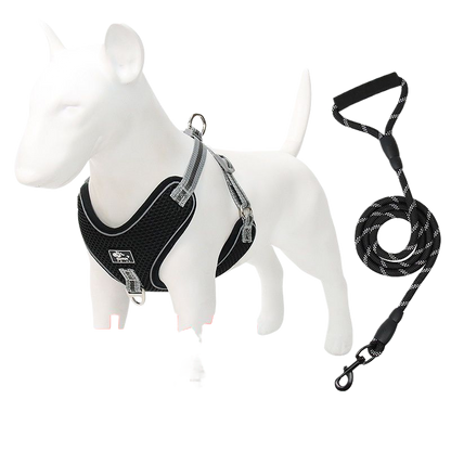 Adjustable Reflective Dog Harness Leash