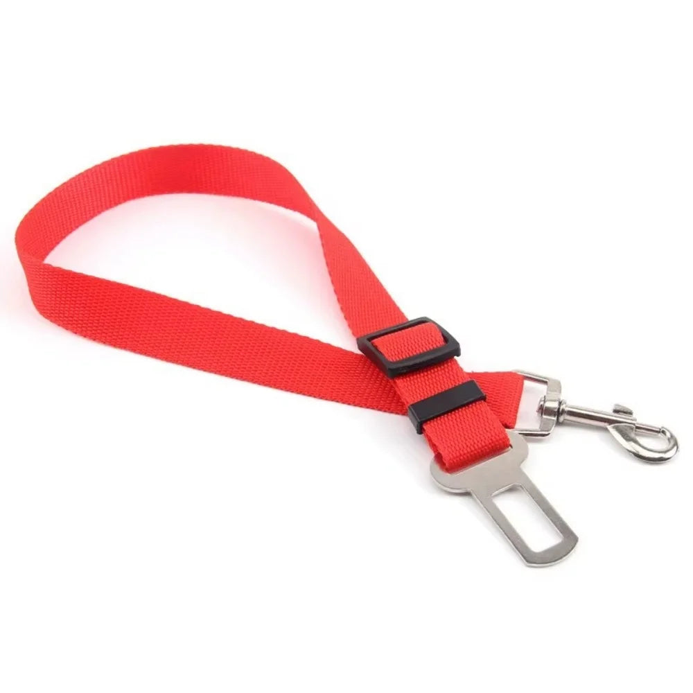 Dog Car Seat Belt Safety Protector Travel Pets Accessories Dog Leash Collar Breakaway Solid Car Harness