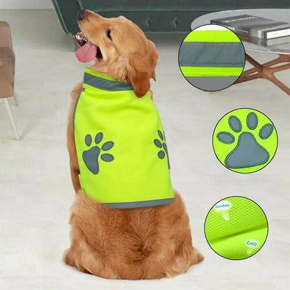 Reflective Dog Safety Vest with Embroidered Design