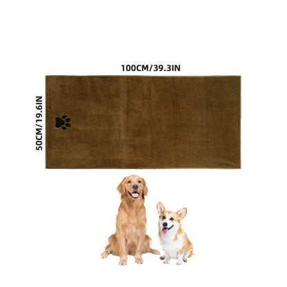 Pet quick-drying absorbent bath towel