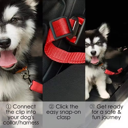 Dog Car Seat Belt Safety Protector Travel Pets Accessories Dog Leash Collar Breakaway Solid Car Harness