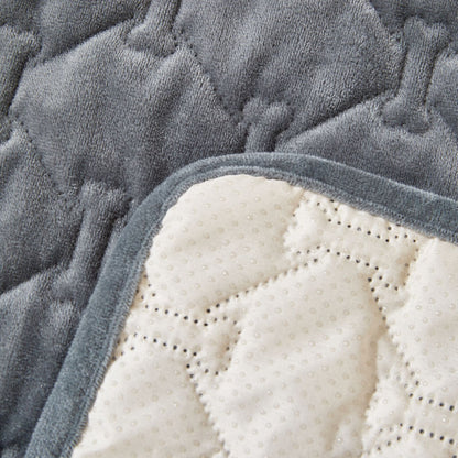 Plush Dog Bone Pet Bed with Pillow