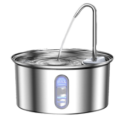 Stainless Steel USB Pet Water Dispenser with Filter
