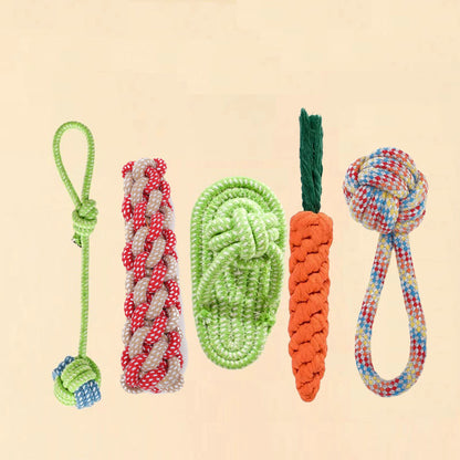 Durable Squeaky Dog Chew Toys Set